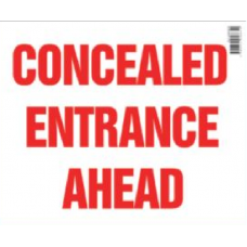 Concealed Entrance Ahead